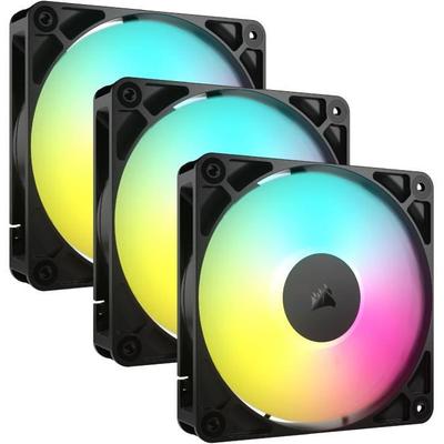 Комплект из 3 вентиляторов ARGB 120 мм - CORSAIR - RS120 - Исключительное охлаждение и динамические световые эффекты