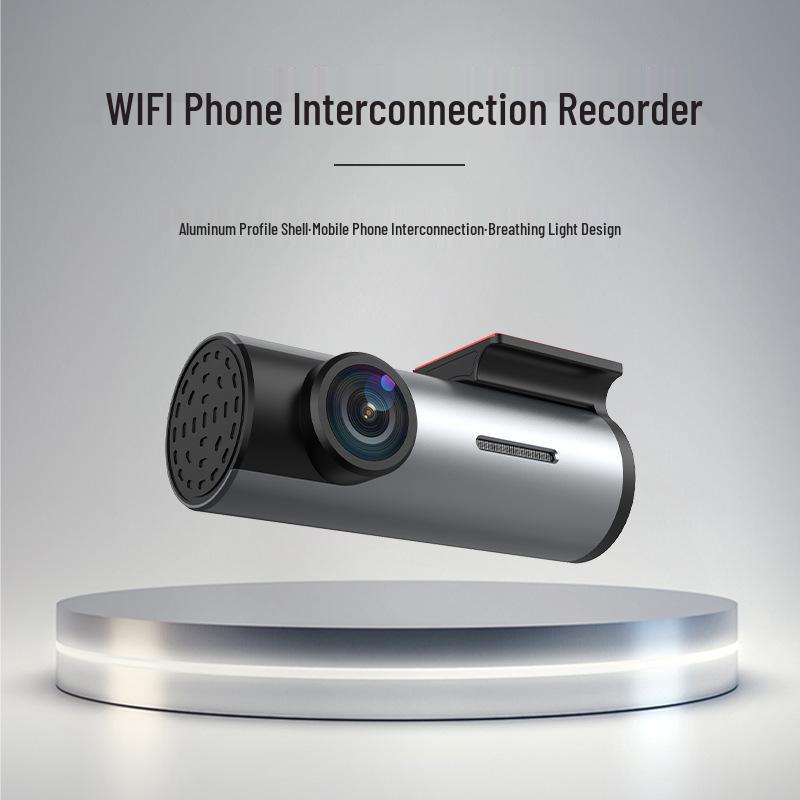 1080P HD Скрытая видеокамера для приборной панели с Wi-Fi и мобильным подключением в металлическом корпусе