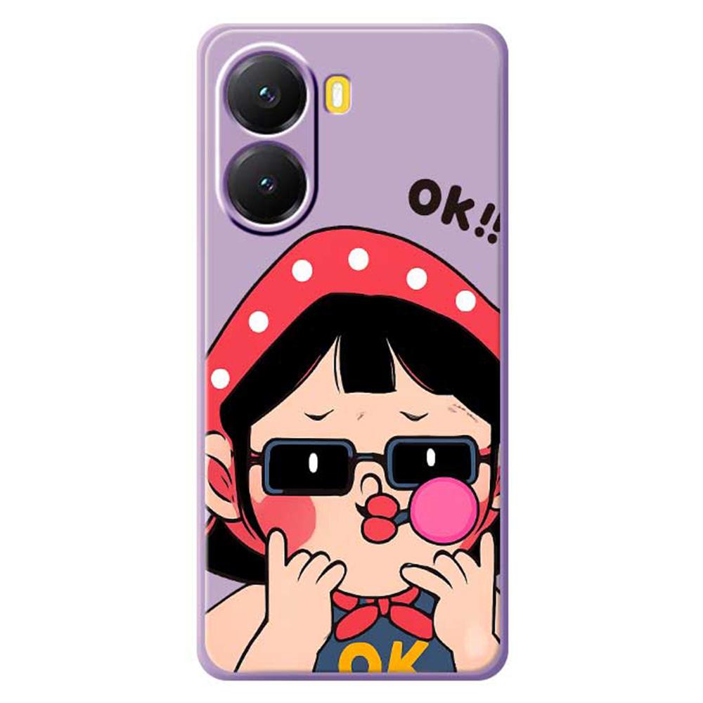 For Xiaomi Redmi Turbo 4 5G/Poco X7 Pro 5G Case Cute Kid Pattern Printing Straight Edge TPU Phone Back Cover