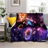 Solar System Soft Plush Sofa Bed Throwing Cartoon Picnic Blankets Modern Flannel Blanket Cover Gedruckt Bettdecke Geschenk