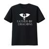 Father Of Dragons New Dad Cute Funny Humor Set T Shirt Thrones Mens vintage Washed graphic Breathable Versatile streetwear