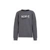 Nike Спортивная повседневная толстовка с круглым вырезом и логотипом Dri-Fit Letter, детская толстовка серого цвета DQ8813-032