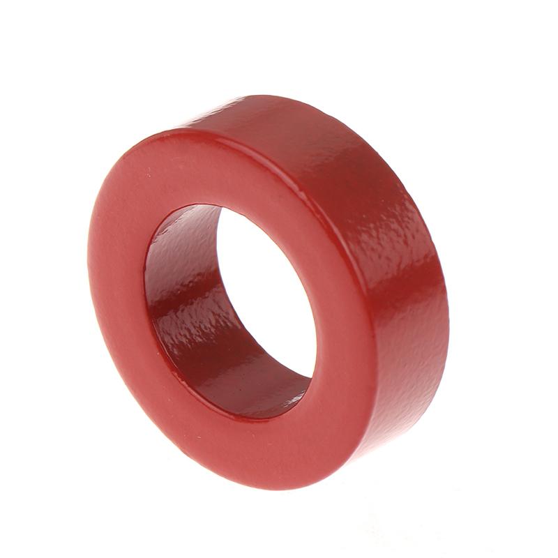 T130-2 Iron Ferrite Toroid Cores For Inductors Iron Red Ring Low Permeability