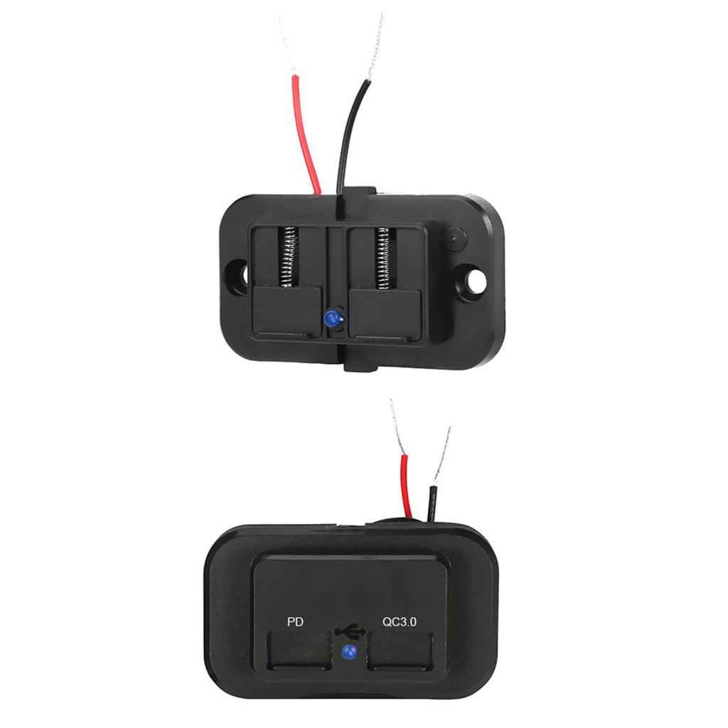 Автомобильное зарядное устройство USB C 18 Вт, мини-адаптер для быстрого автомобильного зарядного устройства USB PD для QC 3.0 с двумя портами для мобильного телефона и планшета