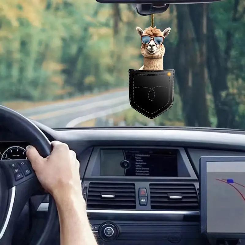 Новый карманный милый лягушонок альпака щенок котенок серия акриловая плоская подвеска украшение для зеркала заднего вида автомобиля подарок подвеска украшение на рождественскую елку