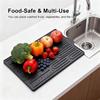 Non-Slip Kitchen Sink Mat Heat Resistant Kitchen Sink Storage Mat Sink Drain Pad  Kitchen