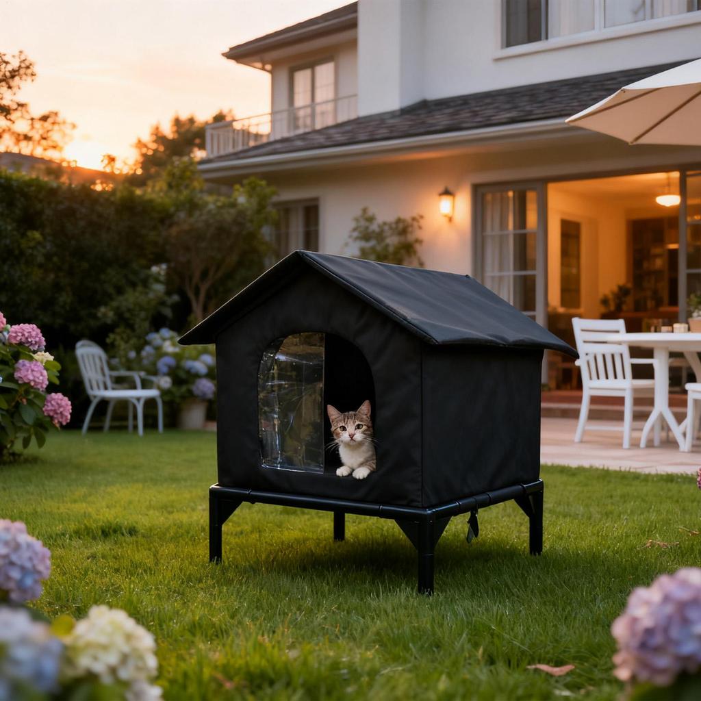 Outdoor Cat Shelter Winter Warm Stray Cat Nest Thickened Enclosed Pet Tent for Garden Patio Backyard stray pets