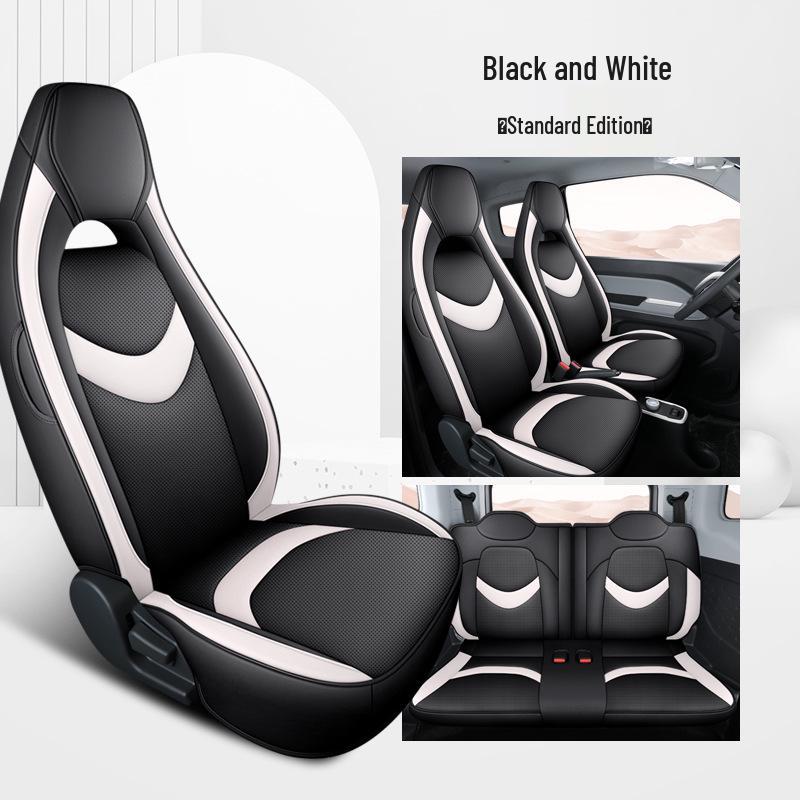 DJGY Chery QQ Ice Cream Car Seat Covers: Sporty Leather, Four-Season Cushion Set