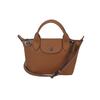 Le Pliage Xtra Сумка-пельмень с короткими ручками Сумка через плечо Кожаная сумка-тоут Мини женские сумки Кешью-коричневый 1500987M19