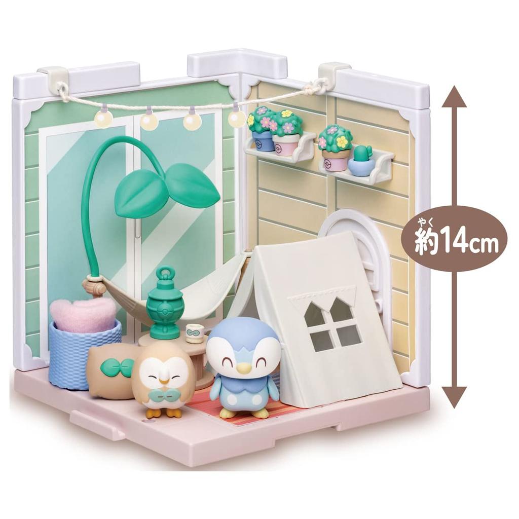 TAKARA TOMY Pocket Monster Pokemon Poke Peace House Berumping Terrace Mokuro & Piplup Unisex