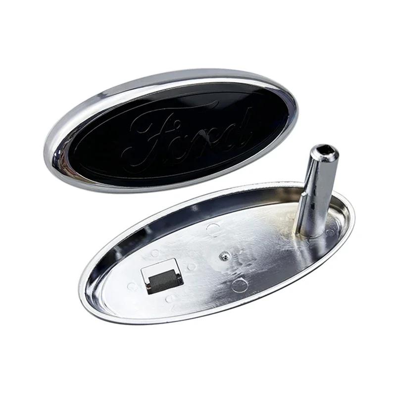 Автомобильная наклейка Ford 14,5x6,5 см ABS Передний значок-эмблема для Ford Focus 2 3 Mondeo Fiesta Ranger Mustang Kuga Explorer Transit Aut