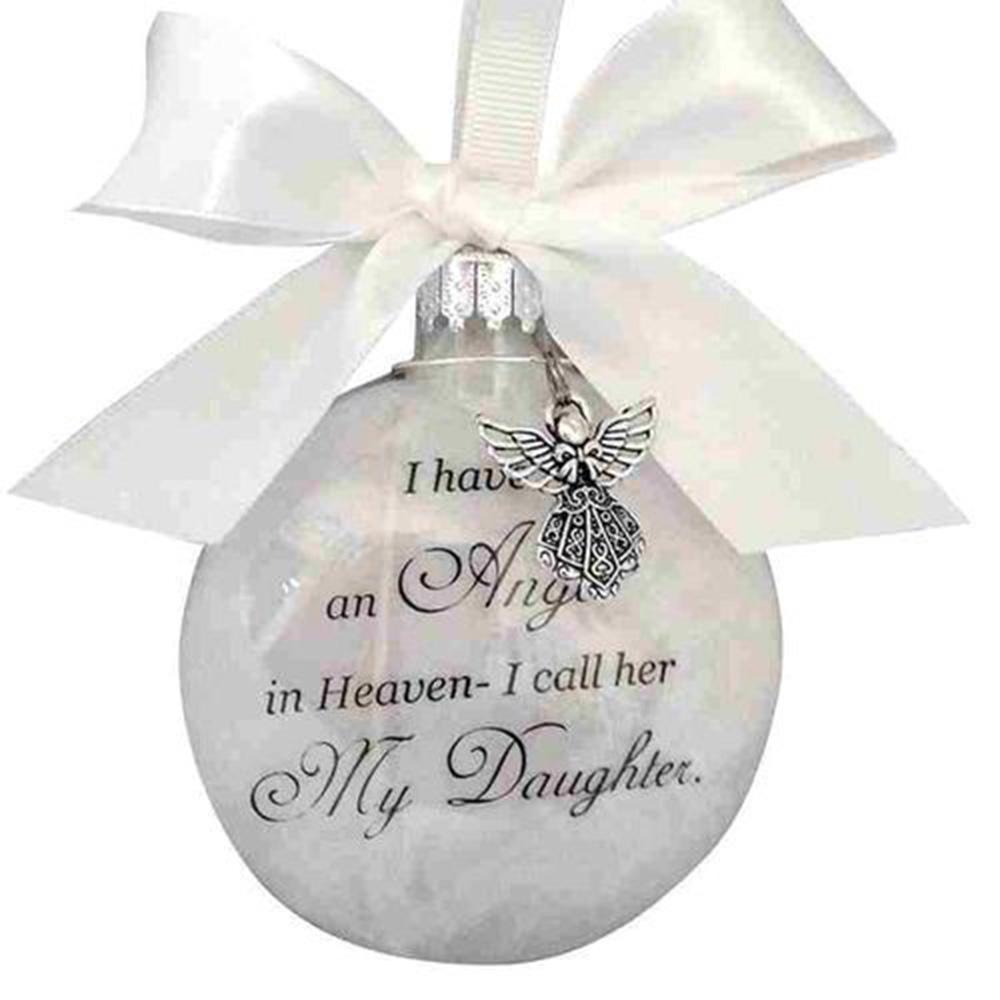 Персонализированная безделушка памяти, рождественские подарки, шары, украшение «Ангел на небесах», памятные украшения мамы, папы, сына, бабушки, дедушки, брата
