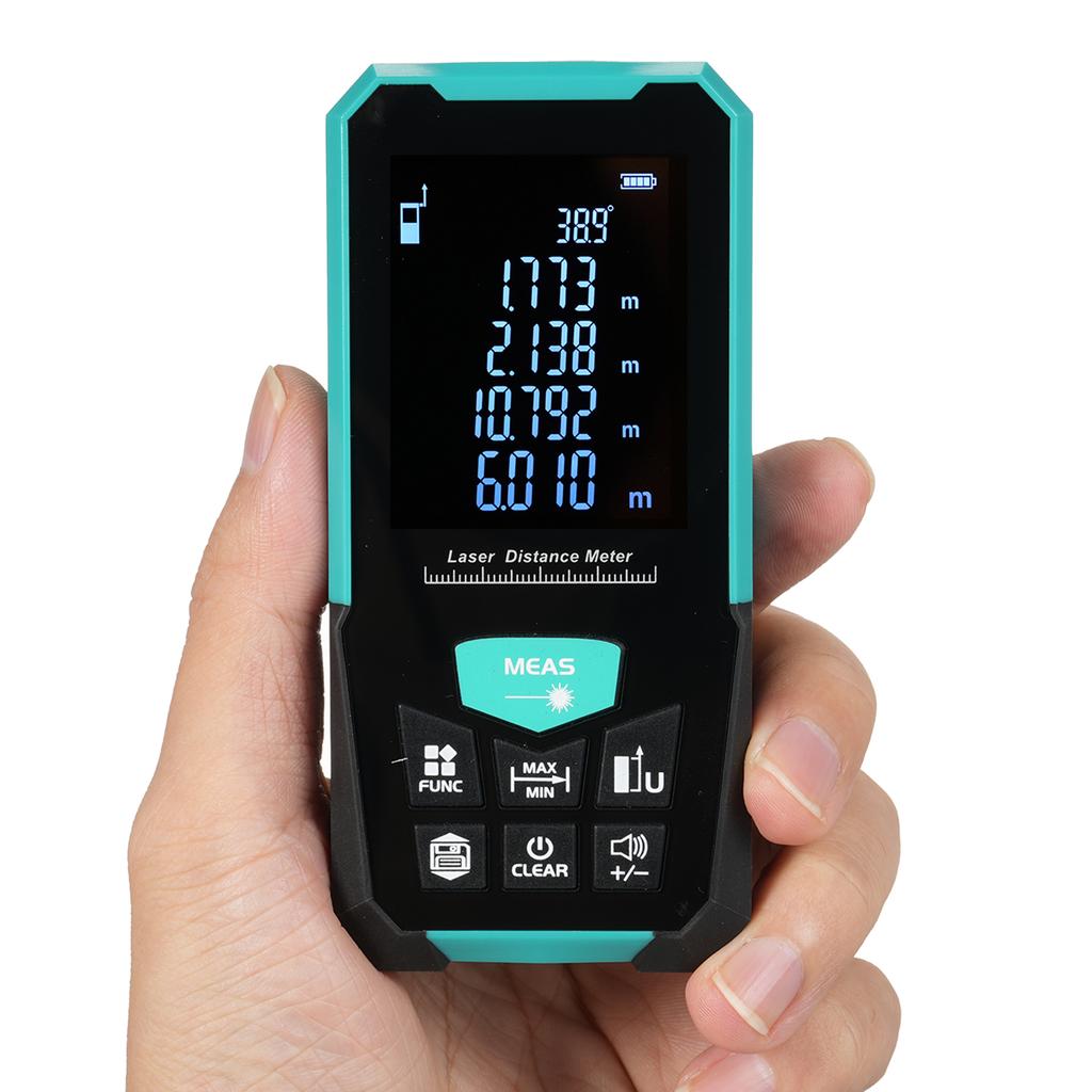 Профессиональный лазерный дальномер 120 м393 фута лазерная рулетка дальномер с одним непрерывным