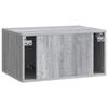Wall Mounted TV Cabinet Grey Sonoma 59.5 x 41 x 30 cm