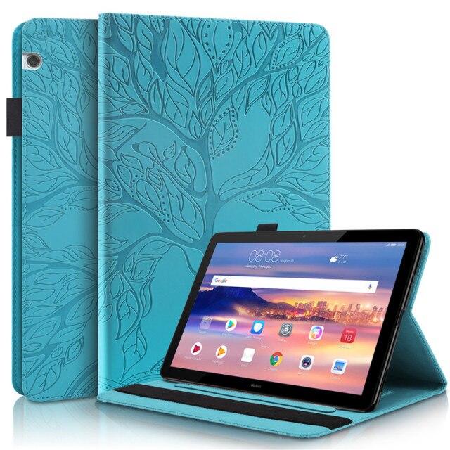 Чехол с тиснением 3D дерева для Huawei Mediapad Media Pad T5 10, откидной чехол-подставка для планшета Huawei Mediapad Media Pad T5 T 5 10,1