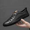 Fashion Male Comfortable All-match School Sneakers 2024 Genuine Leather Lightweight Men Casual Shoes High Quality Non-Slip Skate Shoes