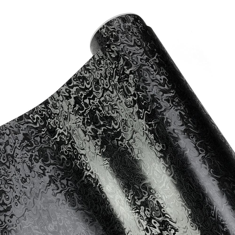 Carbon Fiber Film PET Vinyl Auto Tuning Black Car Body Film Motorcycle Stickers Waterproof Carbon Fiber Interior Car Accessories