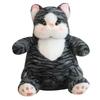Q Elastic Soft Waxy Cute Bobo Cat Plush Doll Fat Cat Lazy Cat Hug Soothing Home Ornament Rag Doll