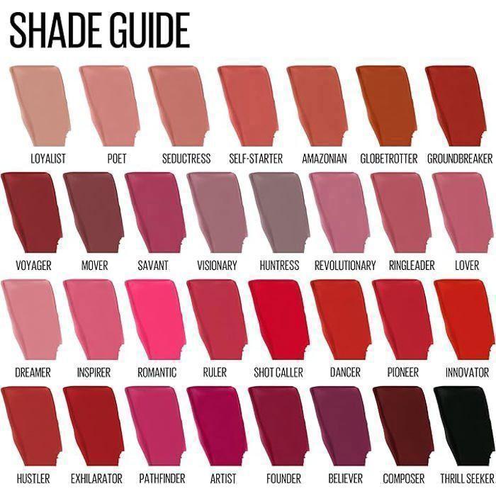Губная помада - Maybelline - Super Stay Matte Ink 180 - Стойкая - 5 мл - Матовая