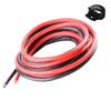 Boladge Pure Silicone Wire 14AWG Power Cable Battery Cable Tinned Copper Wire 14 Gauge RC Cable Cord (1 Meter in Black and 1 Meter in Red) (14AWG)