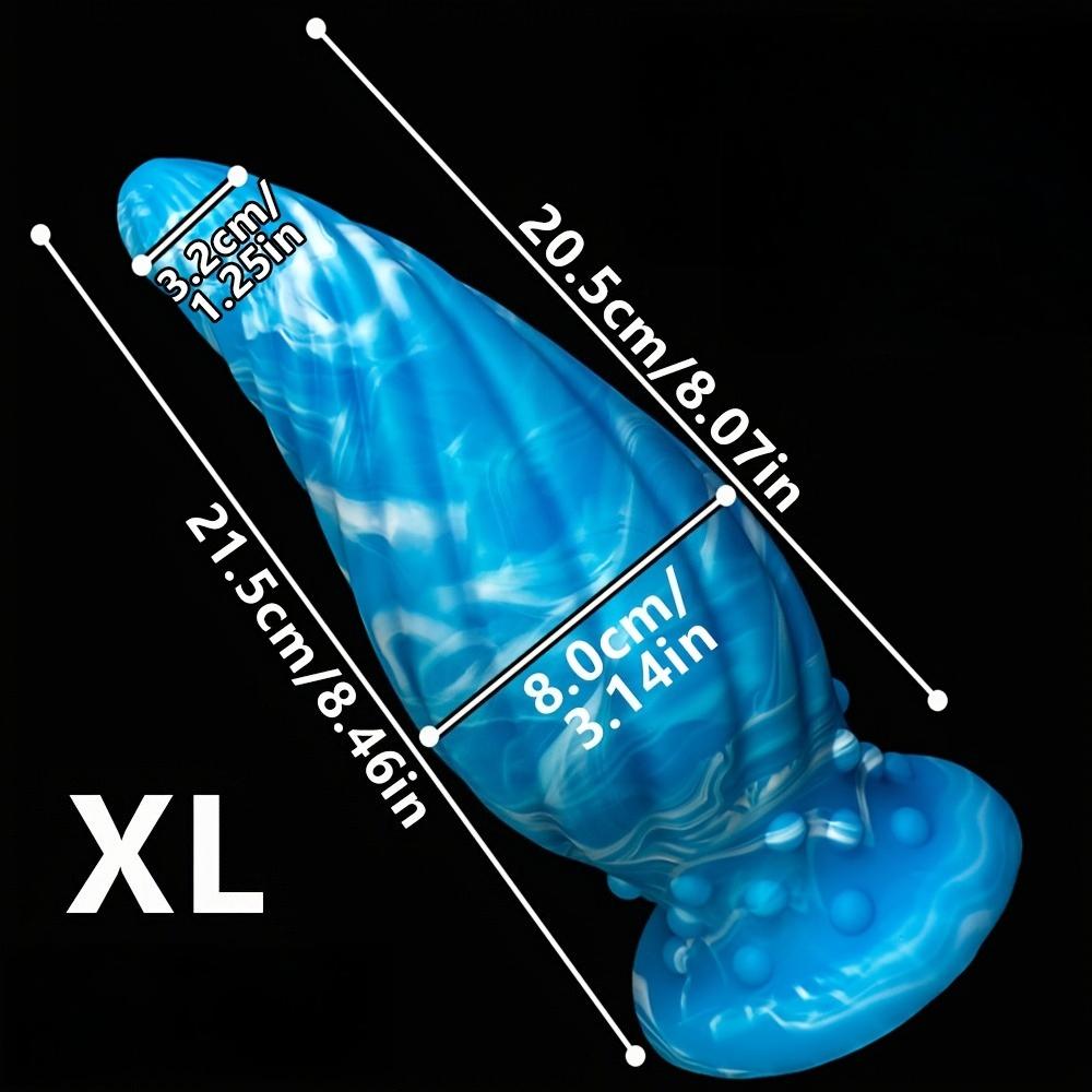 XXL Надеваемый Силиконовый Анальная Пробка, Реалистичная Мягкая Большая Пробка с Дизайном для Ременного Крепления, Гибкое Удобное Прилегание для Пар, Несколько Размеров