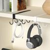 Punch-free 12 Hooks Cup Holder Black/White Under Cabinet Storage Rack  Kitchen