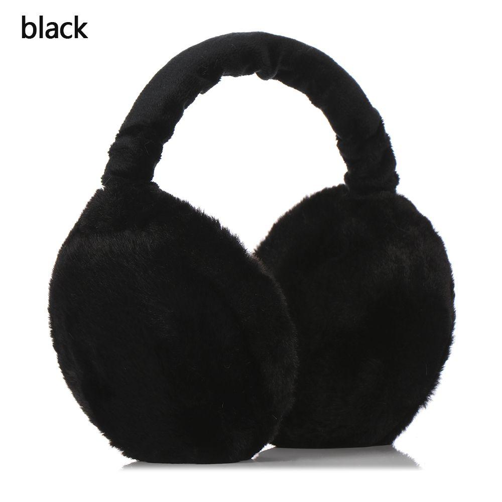 Adjustable Foldable Autumn And Winter Solid Color Women Earmuffs Ear Cover Earflaps