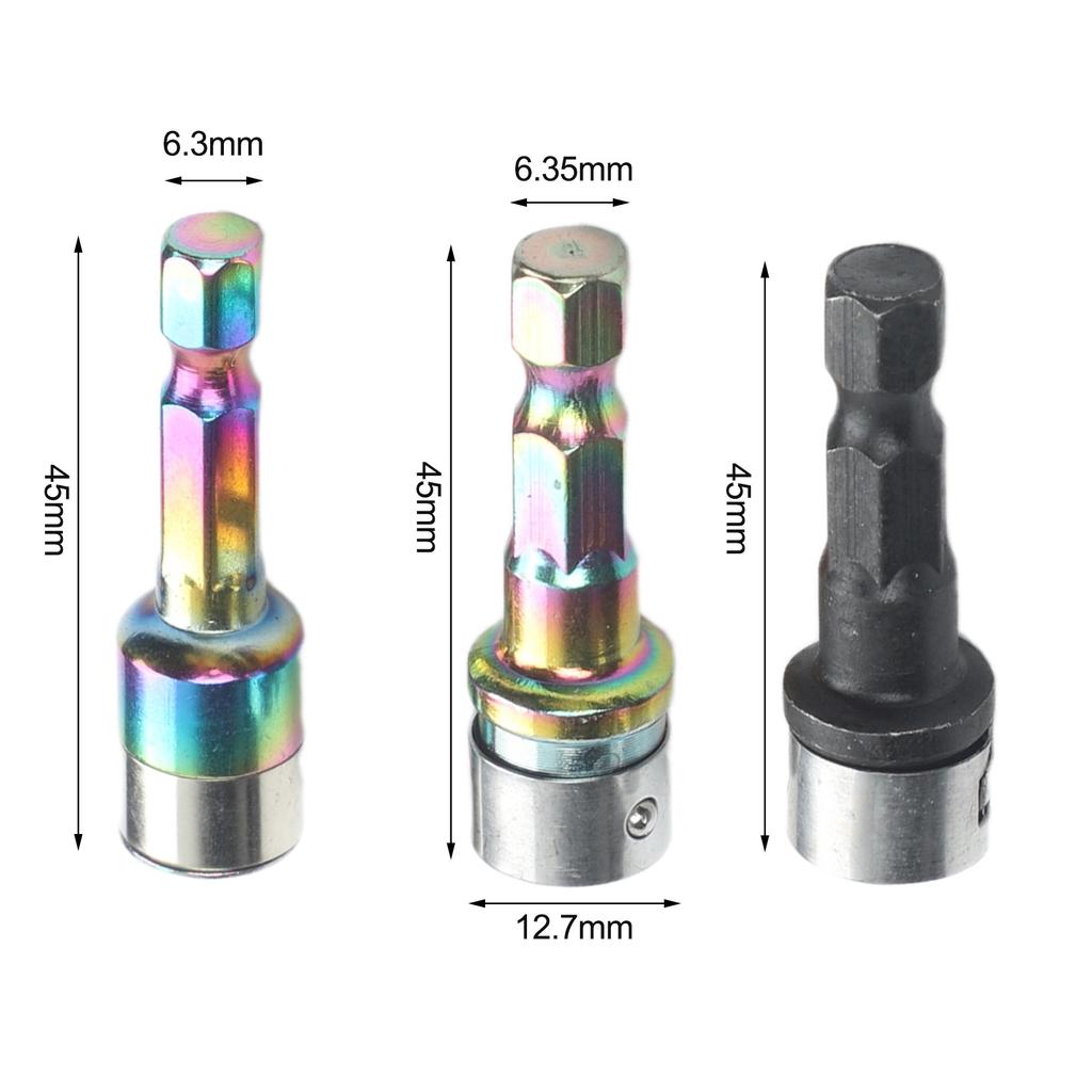2pcs Or 3pc 8mm Hex Steel Ball Socket Bit High Torque Non Magnetic Quick Release Multimeter Herramientas Soldering Iron