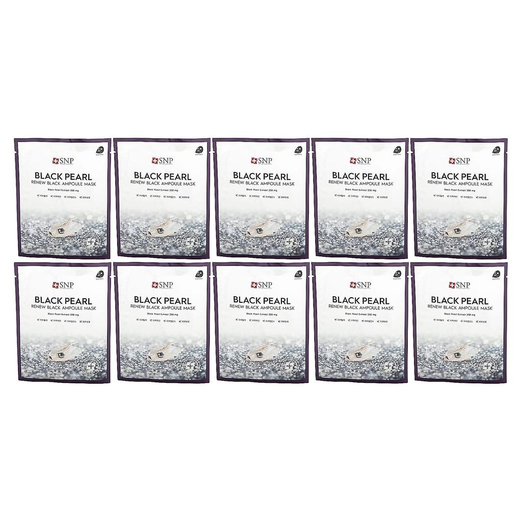 Black Pearl Renew Black Ampoule Mask, 1 Sheet, 0.84 Fl Oz (25 Ml) Each