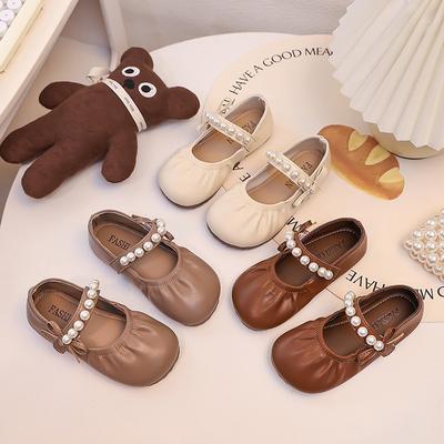 Весенне-осенняя новая модная обувь для девочек, удобная кожаная обувь на мягкой подошве