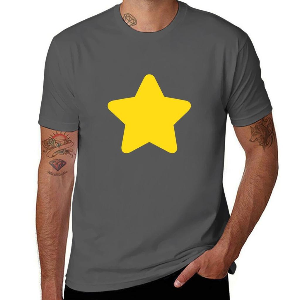 Футболки Steven Universe Star для мальчиков, белые, винтажные мужские футболки