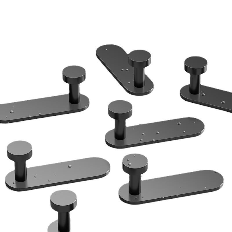 Крючок для полотенец на клейкой основе серого цвета - прочный, не требующий проколов настенный крючок для ванной комнаты и прихожей