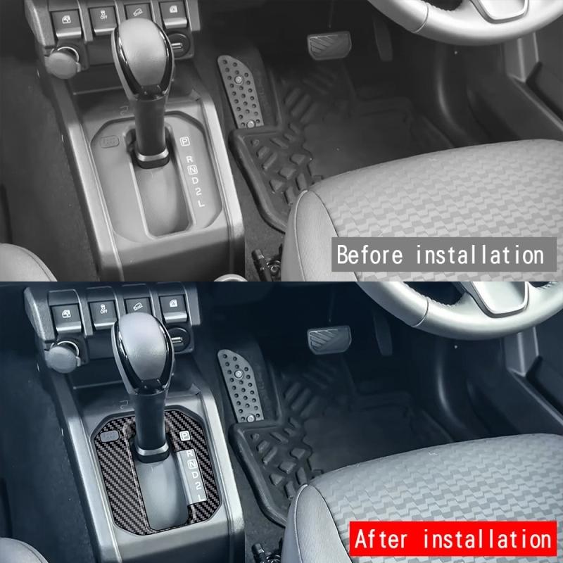 LHD RHD ДЛЯ SUZUKI Jimny Nomade 5/SIERRA 3 2025 2026 ABS черная центральная панель рычага переключения передач Аксессуары для отделки интерьера