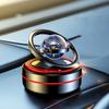Car Perfume Car Aromatherapy Aluminum Solar Alloy Double Ring Suspension Rotating Ornament Auto Accessories