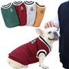 Теплая одежда для собак для маленьких и средних собак, свитер в студенческом стиле для собак, жилет для щенков и кошек, одежда для чихуахуа, французского бульдога, Йорки