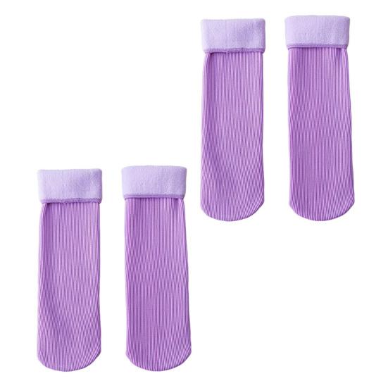 2 пары женских зимних носков средней длины, однотонные, высокоэластичные, сохраняющие тепло, легкие, удобные, теплые, повседневные, спортивные носки