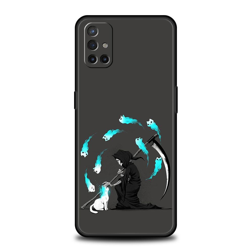 Чехол для телефона для OnePlus 12 11 10 9 Pro 9T 12R 10R 9R 9RT 10T 8T 8 7 6T 7T Nord 2T CE 2 5G N200 N10 N100 Мягкий чехол Смешной скелет