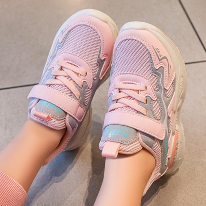 Children's New Mesh Running Shoes for Boys and Girls, Breathable Sports Shoes, Student Travel Shoes