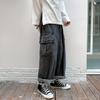 Wide Leg Denim Jeans Men's Autumn Daddy Trend Student Loose Straight-leg Baggy Pants Japanese Loose Hip Hop