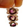 Natural Rare 3 Watermelon Tourmaline Gemstone 925 Sterling Silver Pendant Gift34
