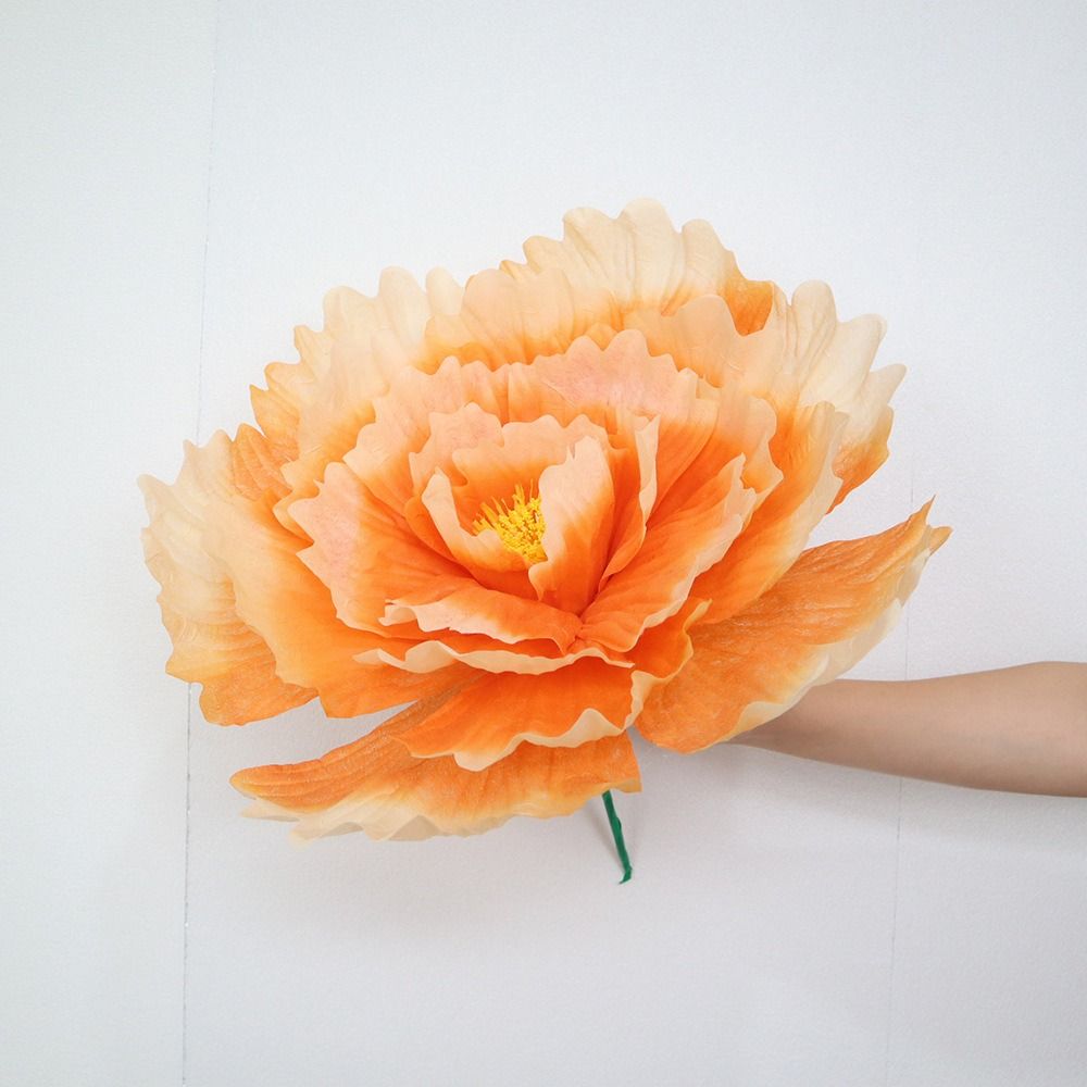 50см Имитация пионов Большой размер Нетканый материал Садовое украшение Искусственный дизайн Декоративные цветы Пион