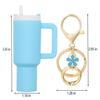 Mini Cup Keychains for Stanley Cup Accessories Cute Tumbler Lip Balm Storage Box Women Purse Backpack Decor Holder Ornaments