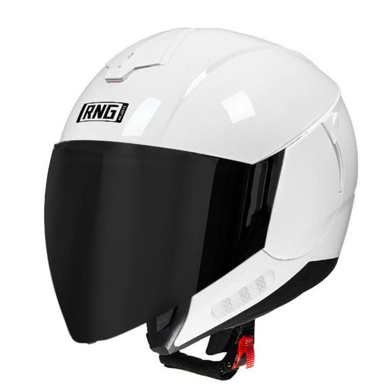 Bluetooth Motorcycle Helmet 3/4 Open Face Men Women ABS Full Coverage Riding Gear