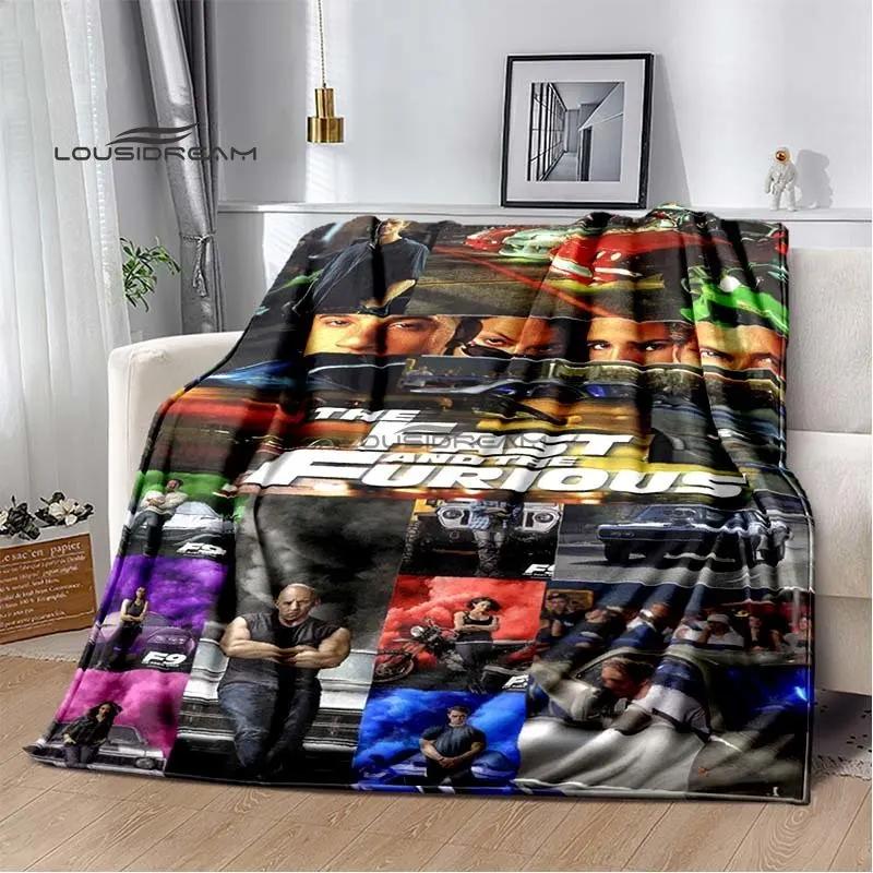 Плед Фланелевый из фильма Форсаж Гоночный Автомобиль Домашний Декор Пушистый плед Спальня Кровать Диван Путешествия Кемпинг термоплед