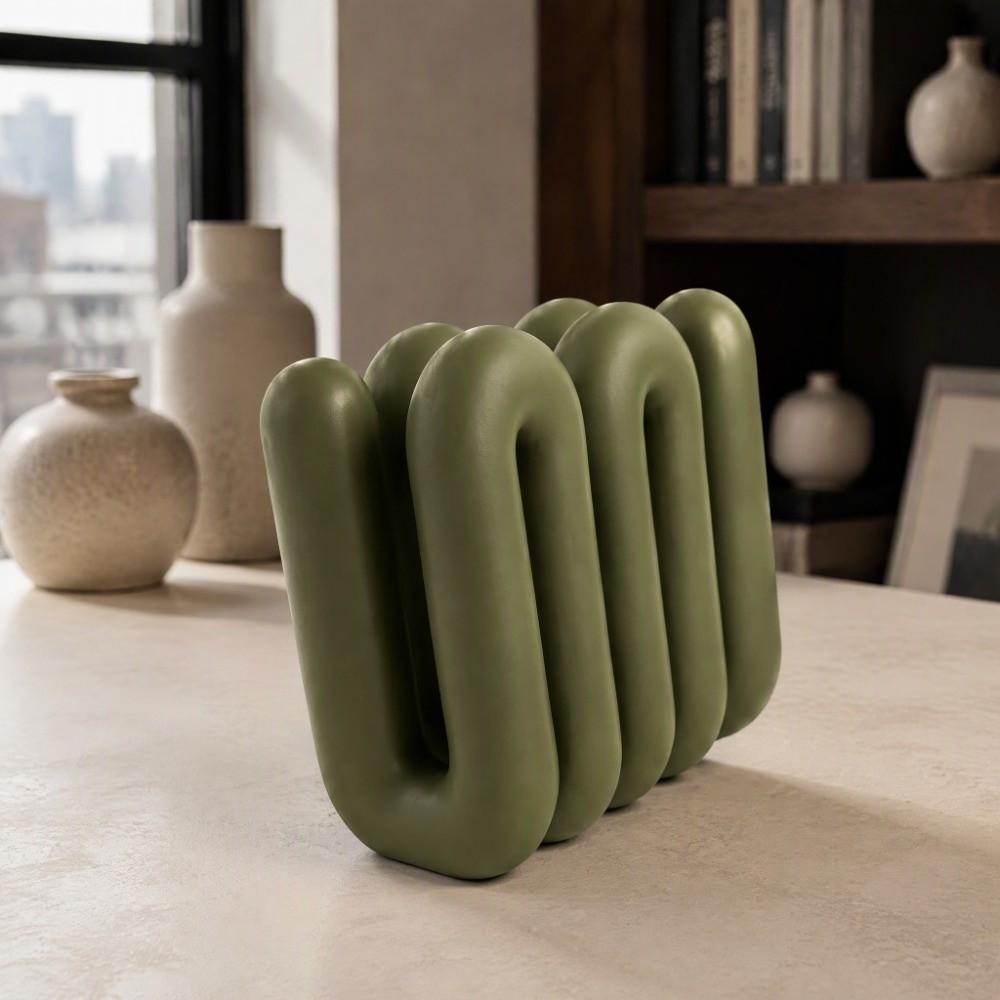 3D Printed Wavy Laptop Stand Ergonomic Desk Organizer Table File Rack Office, Cultural