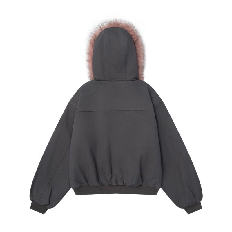 D297 High Street American Style Loose Warm Cotton Parka Men Winter Casual Trendy Coat
