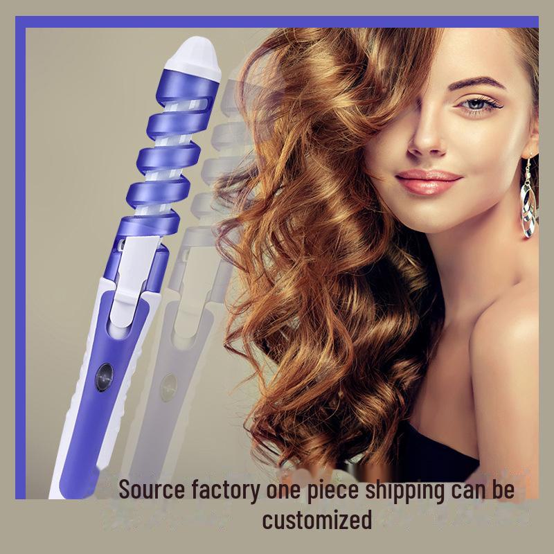 Спиральные электрические щипцы для завивки волос с защитой от ожогов