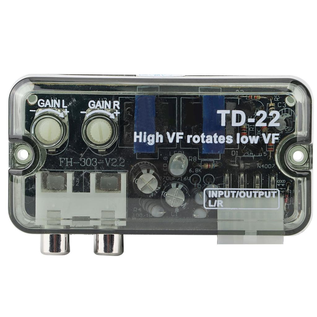 Автомобильный аудио конвертер Стерео Высокочастотный в Низкочастотный Преобразователь Уровня Динамика с Проводом Управления