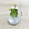 Имитация Кактус Украшение Автомобильное Украшение Прозрачное Горшечное Украшение Настольные Поделки Декорация Компьютер Домашнее Украшение