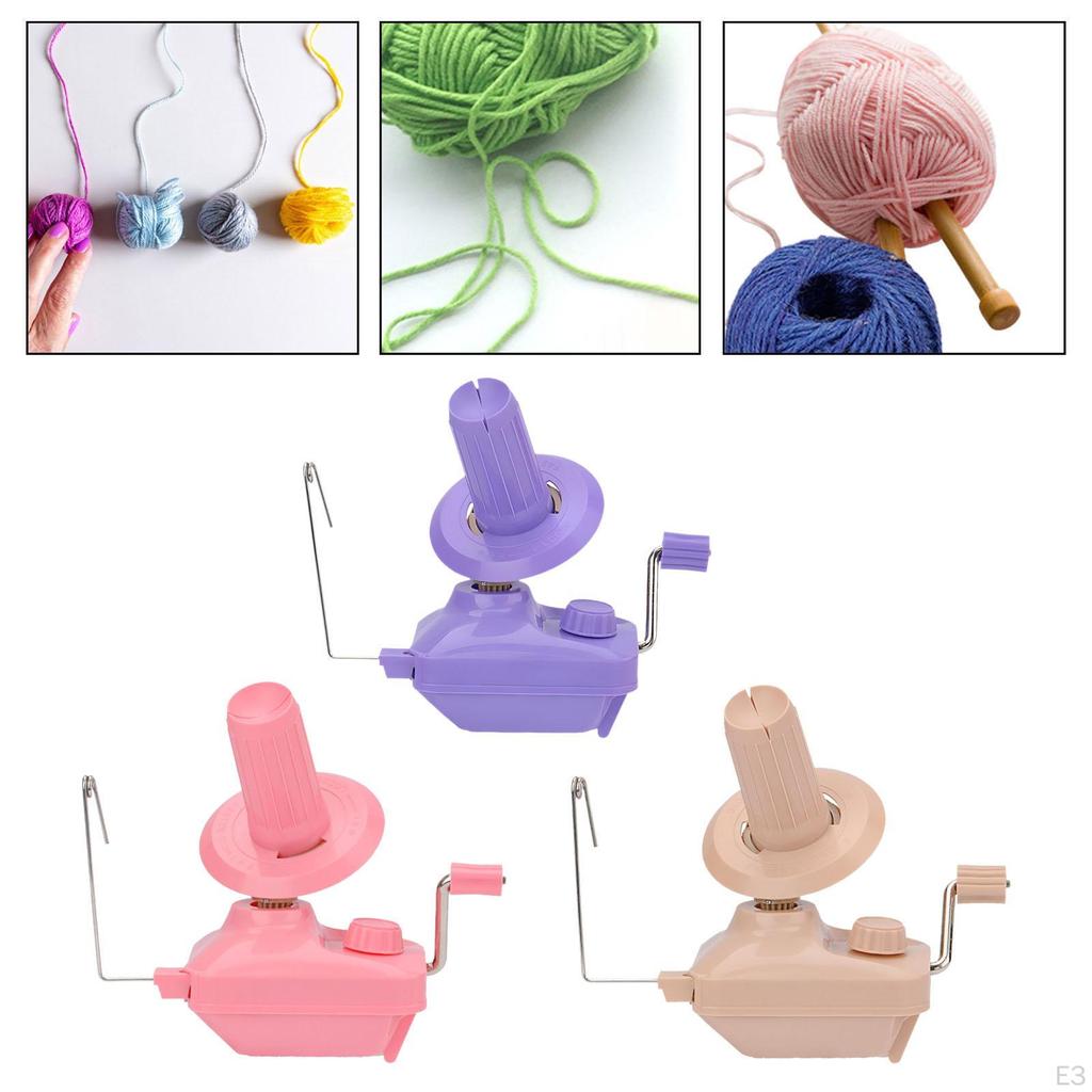 Hand Operated Yarn Winder Convenient Multipurpose Crank Handheld Low Noise with Handle Manual